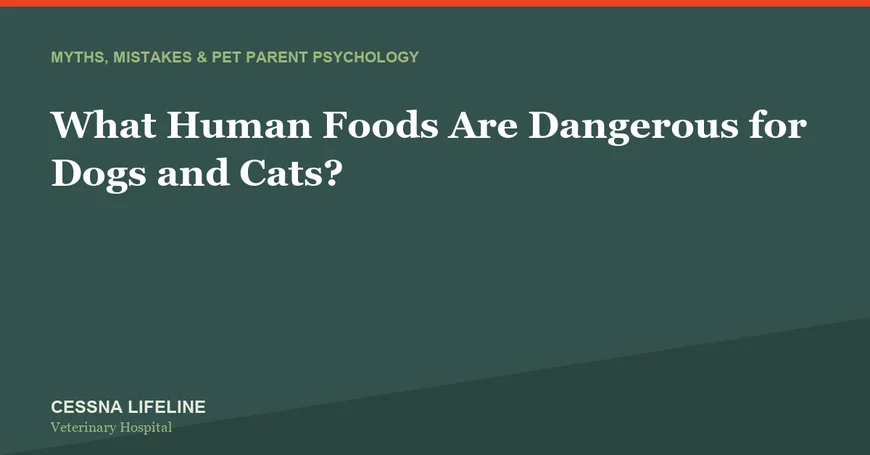 What Human Foods Are Dangerous for Dogs and Cats?