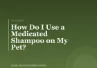 How Do I Use a Medicated Shampoo on My Pet?