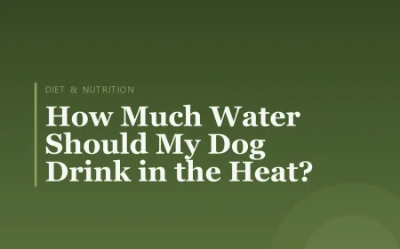 How Much Water Should My Dog Drink in the Heat?