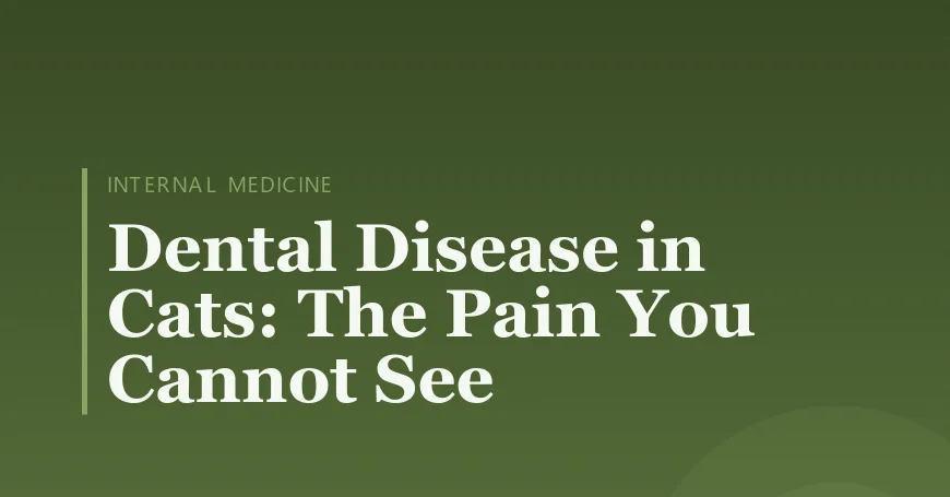 Dental Disease in Cats: The Pain You Cannot See