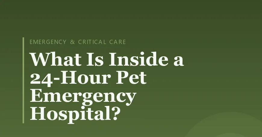 What Is Inside a 24-Hour Pet Emergency Hospital?