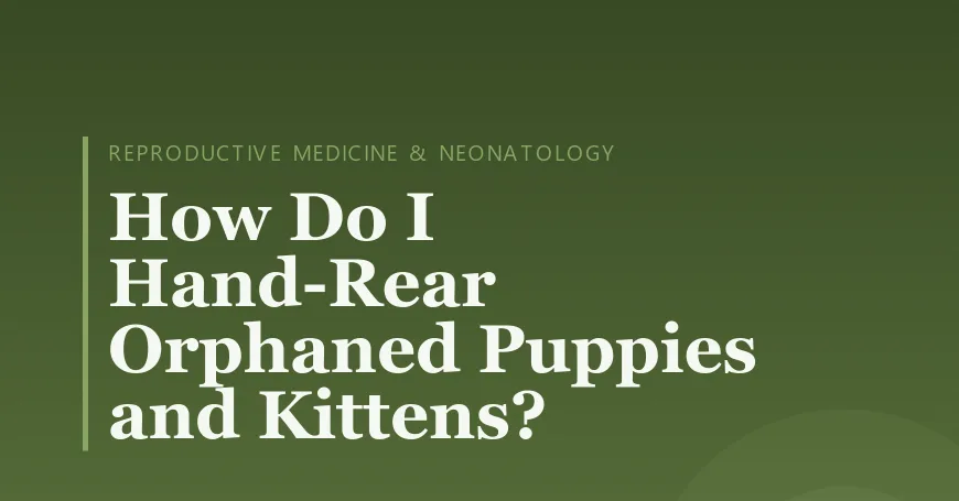 How Do I Hand-Rear Orphaned Puppies and Kittens?